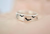 Moon and Bats Ring - Sterling Ring - Halloween Jewelry