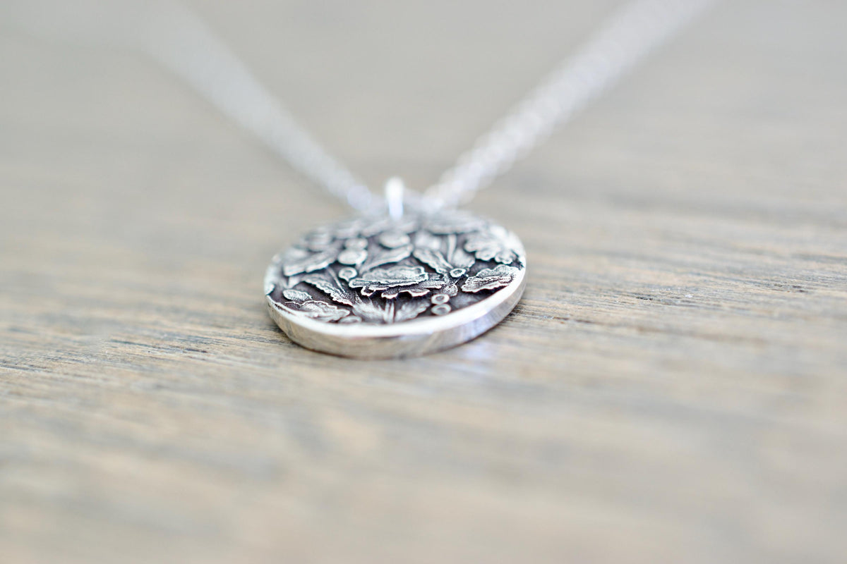 Marigold and Cosmos Necklace - Birth month Flower Jewelry - October Jewelry