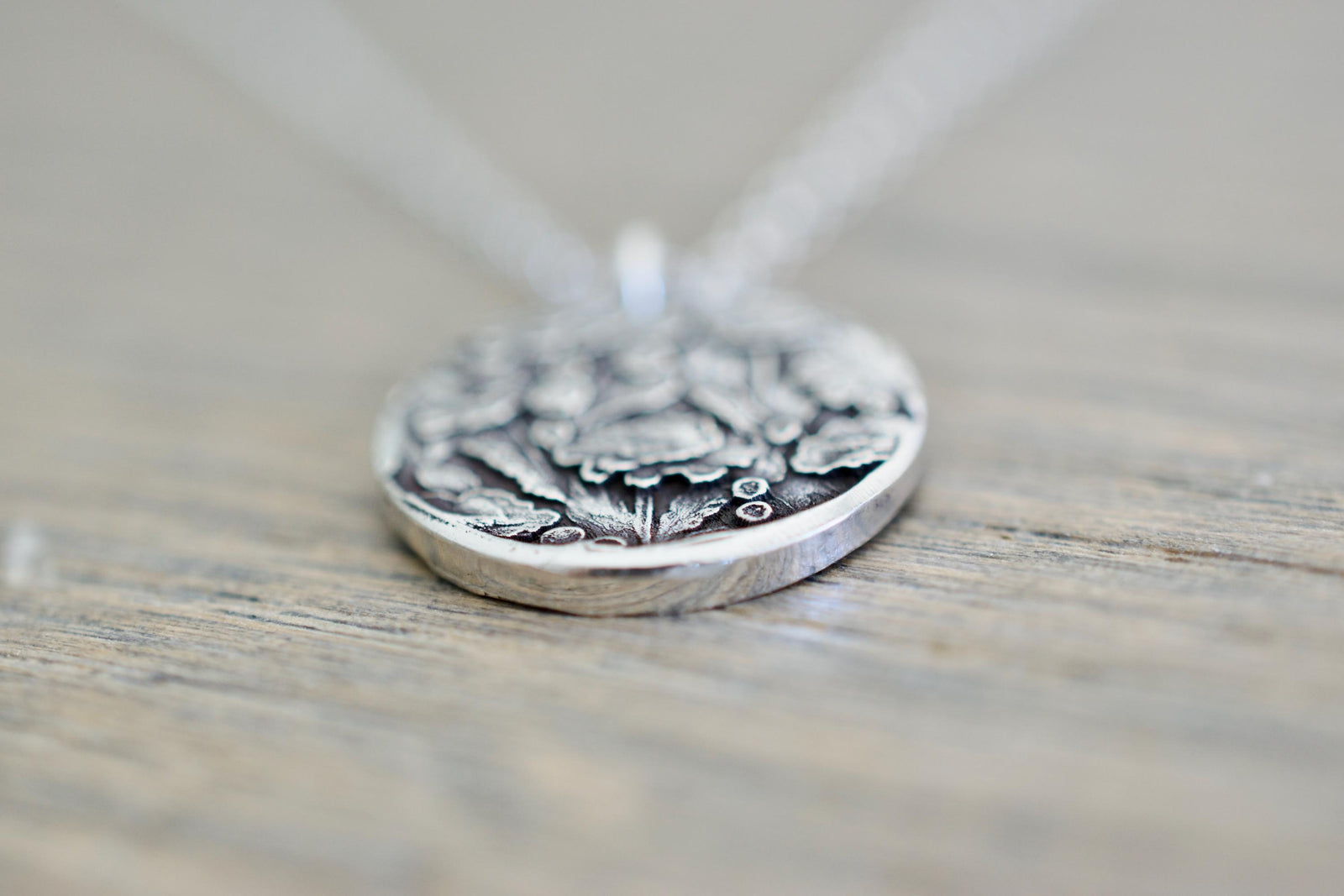 Marigold and Cosmos Necklace - Birth month Flower Jewelry - October Jewelry