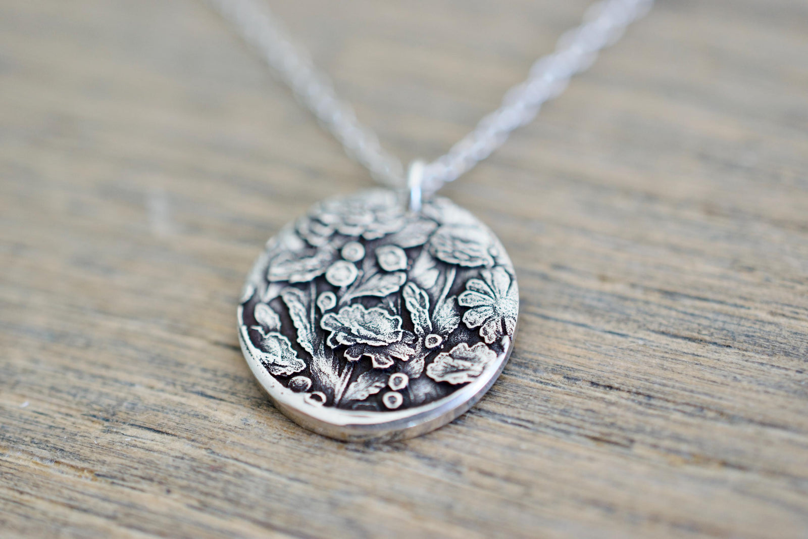 Marigold and Cosmos Necklace - Birth month Flower Jewelry - October Jewelry