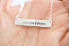 Custom Name Necklace - Couples Necklace