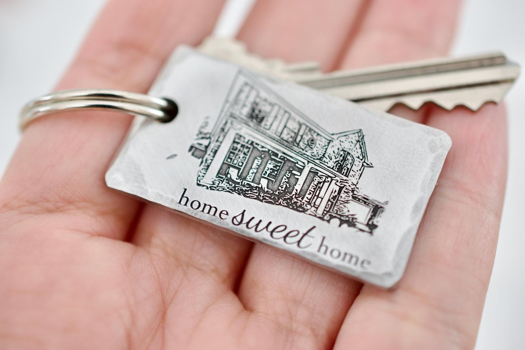 Custom House Keychain - Personalized Home Keychain