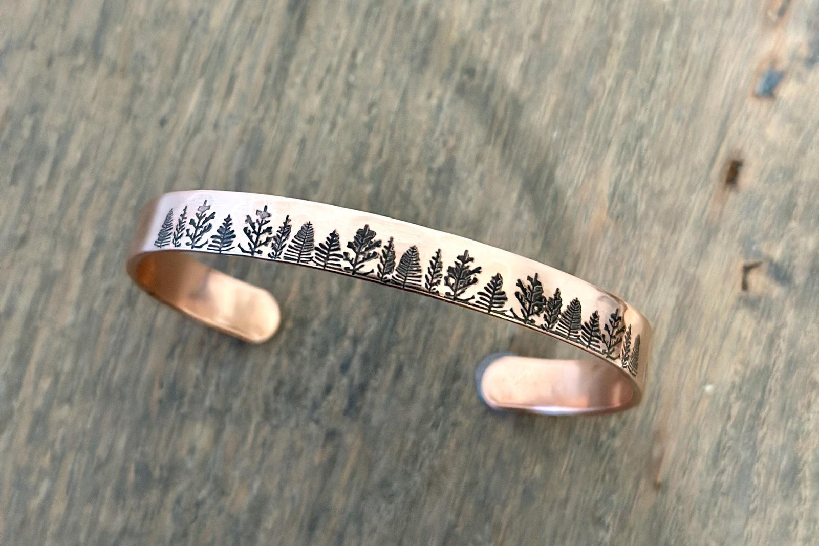 Forest Tree Bracelet - Cuff Bracelet - Nature Jewelry