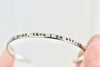 Thin Custom Bracelet - Personalized Text Bracelet - 1/8 inch