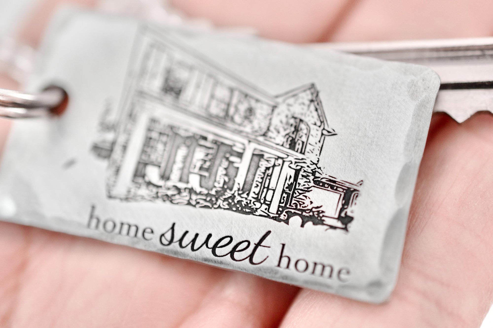 Custom House Keychain - Personalized Home Keychain