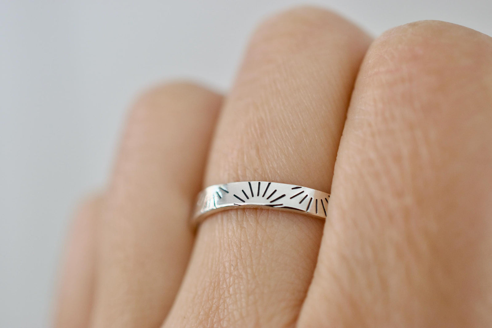 Sunset Ring - Sterling Silver Sunrise Ring - Gifts for Her