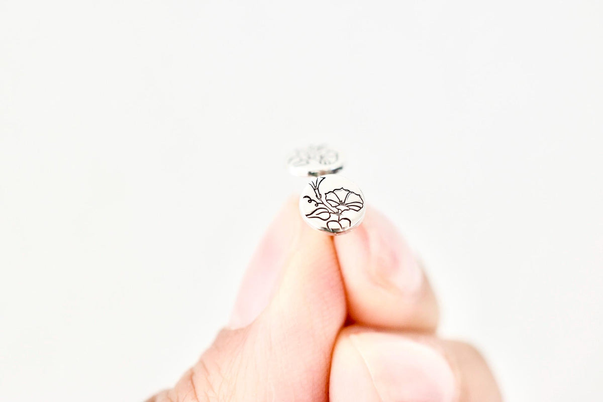 Morning Glory Earrings - September Birth Month Flower