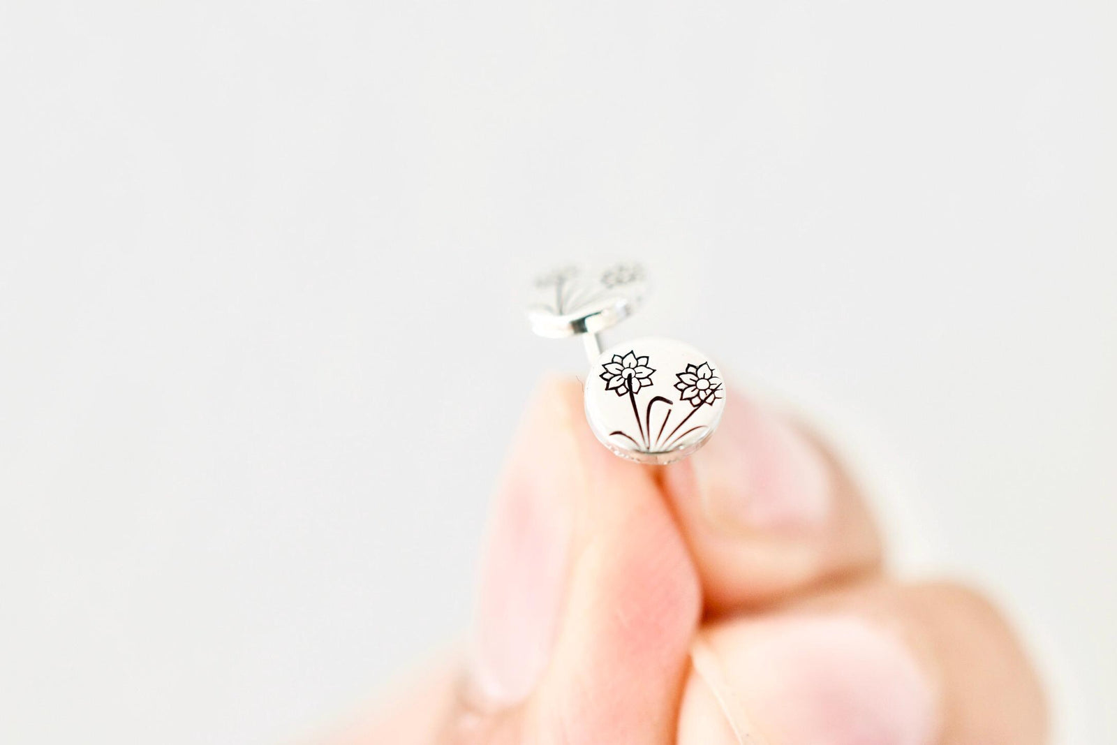 Larkspur Earrings - July Birth Month Flower