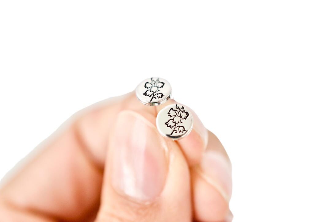 Lily of the Valley Earrings - May Birth Month Flower