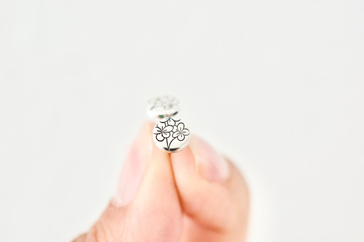 Hawthorn Earrings - May Birth Month Flower