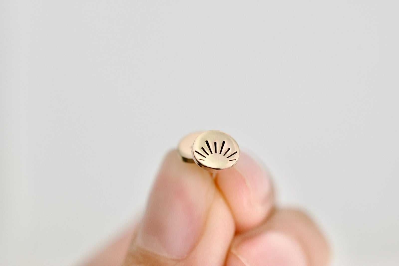 Sunset Earrings - Sterling Stud Earrings - Sunrise Sunburst Jewelry