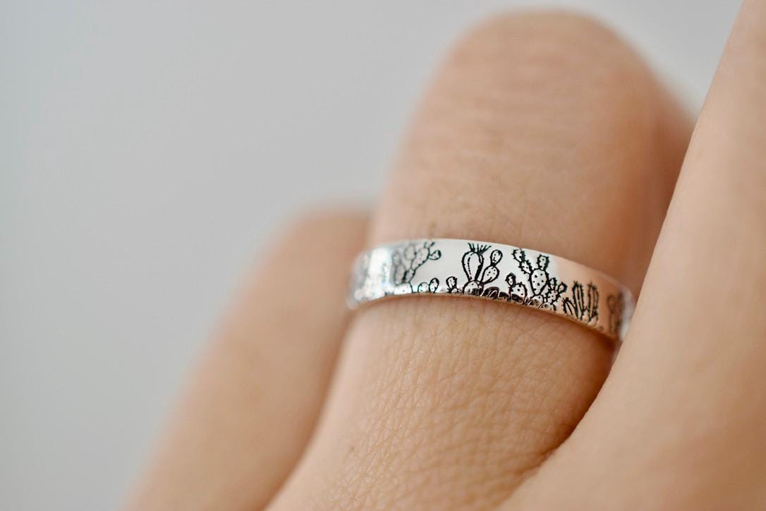 Cactus Ring - Sterling Silver Ring