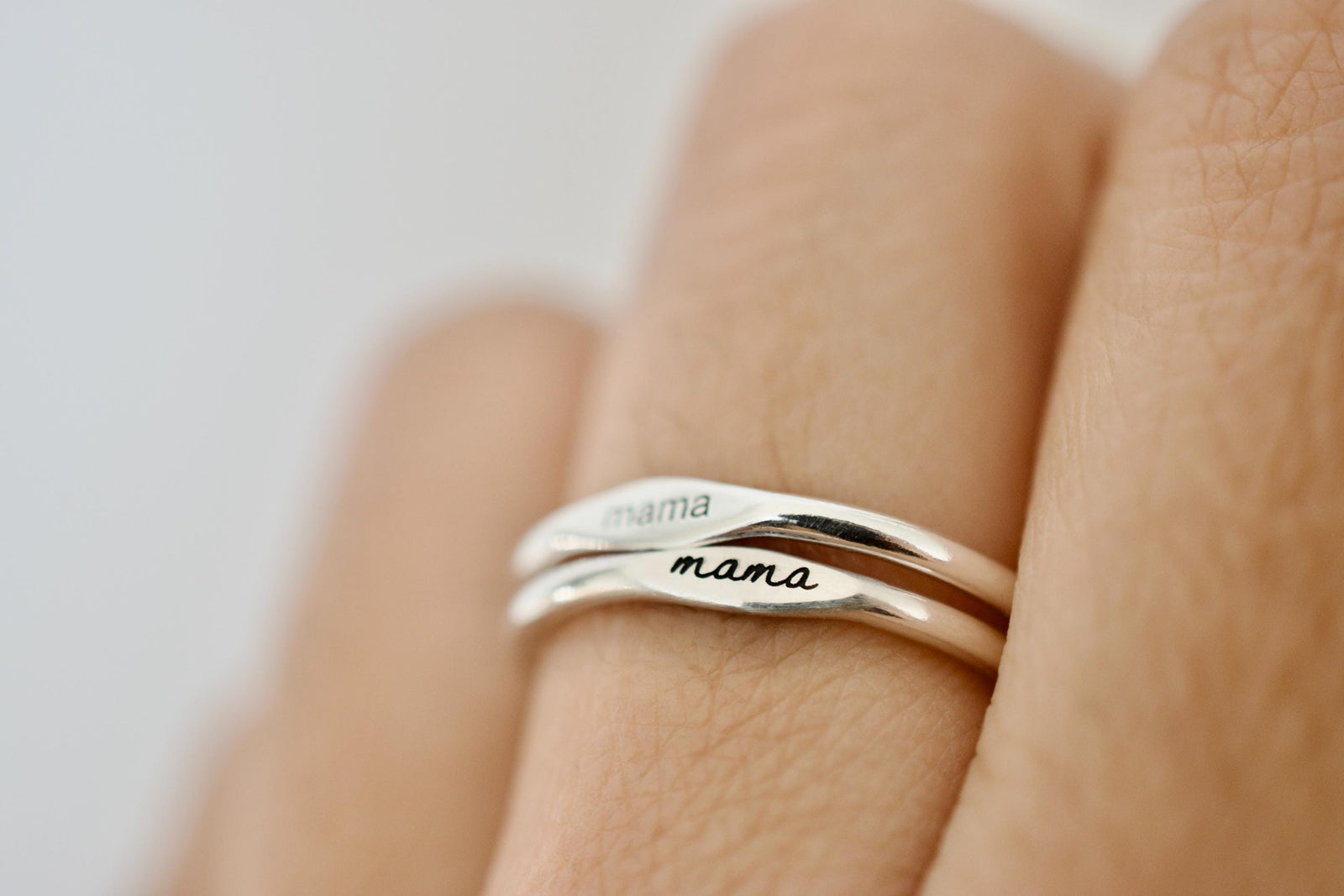 Mama Ring - Sterling Stacking Signet Ring