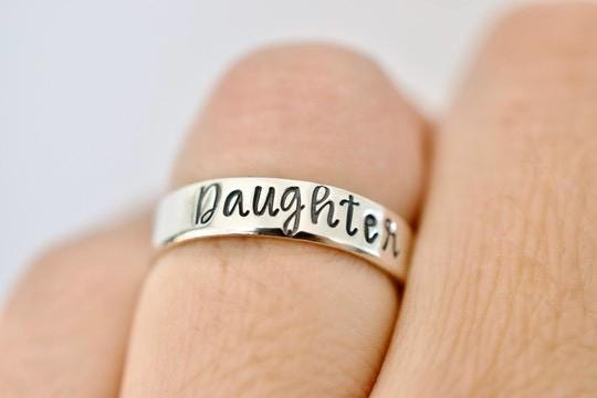 Daughter Ring - Grandma Mom Mother Sister Sterling Silver Ring