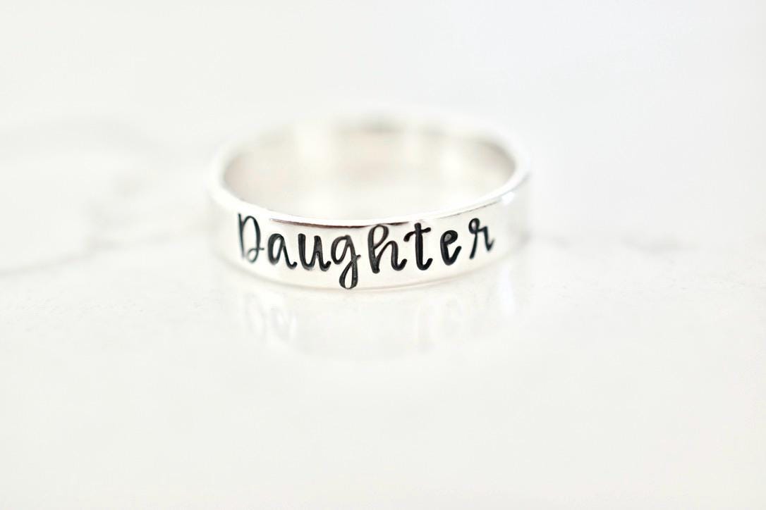 Daughter Ring - Grandma Mom Mother Sister Sterling Silver Ring