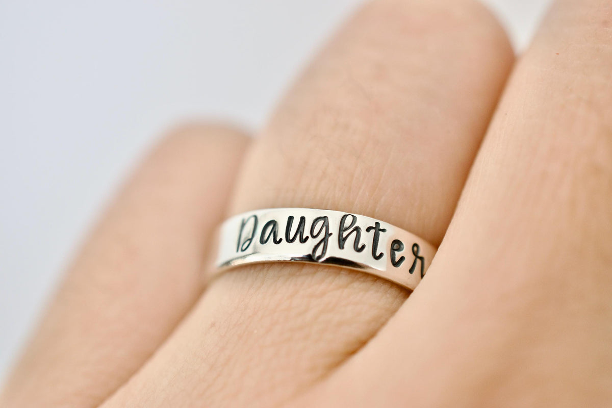 Daughter Ring - Grandma Mom Mother Sister Sterling Silver Ring