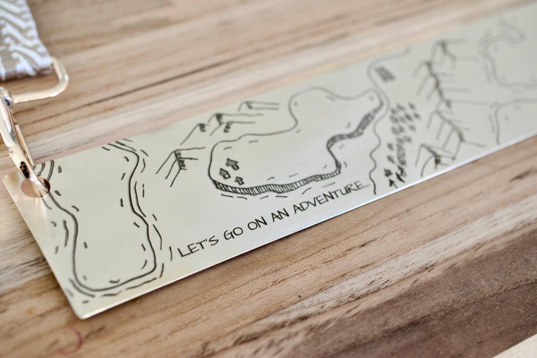 Fantasy Map Bookmark Purse, Adventure Metal Bookmark Book Carrier