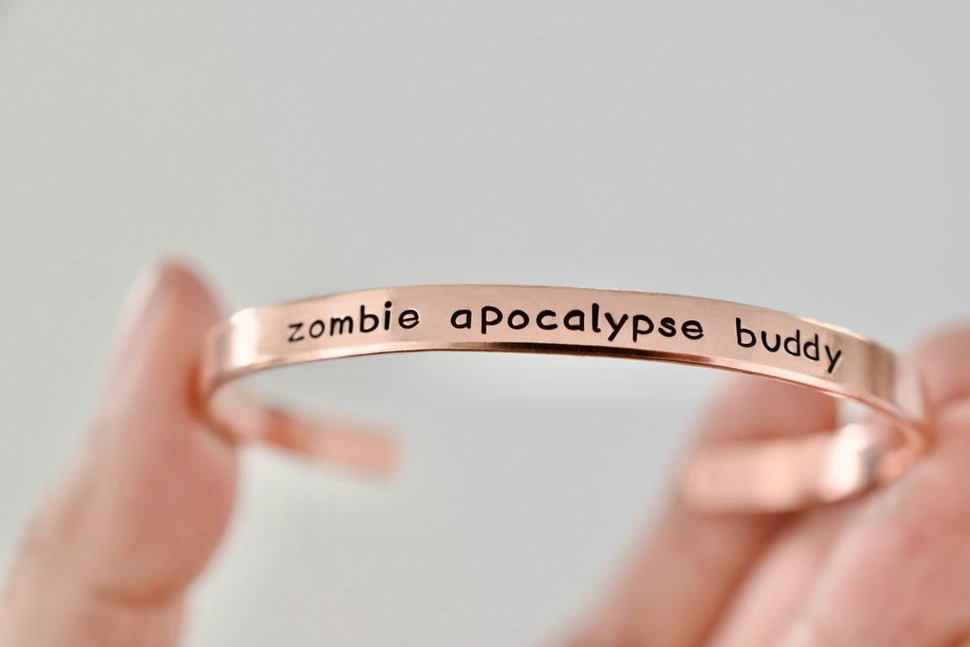 Zombie Apocalypse Buddy Bracelet - Sterling Friend Jewelry