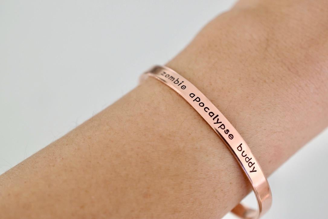 Zombie Apocalypse Buddy Bracelet - Sterling Friend Jewelry