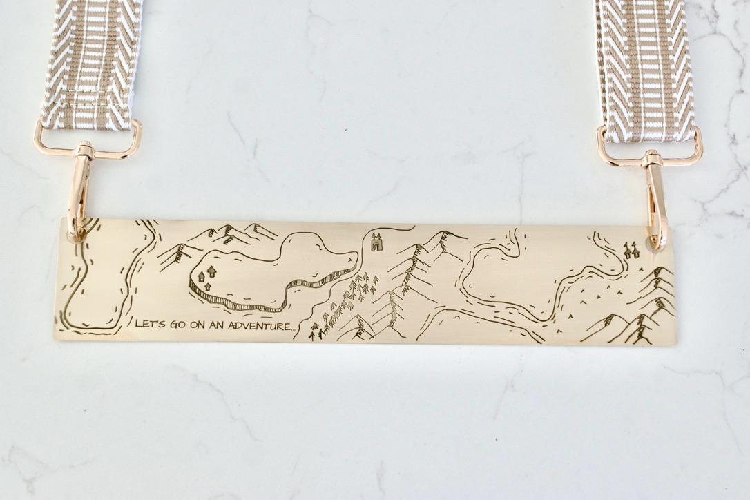 Fantasy Map Bookmark Purse, Adventure Metal Bookmark Book Carrier