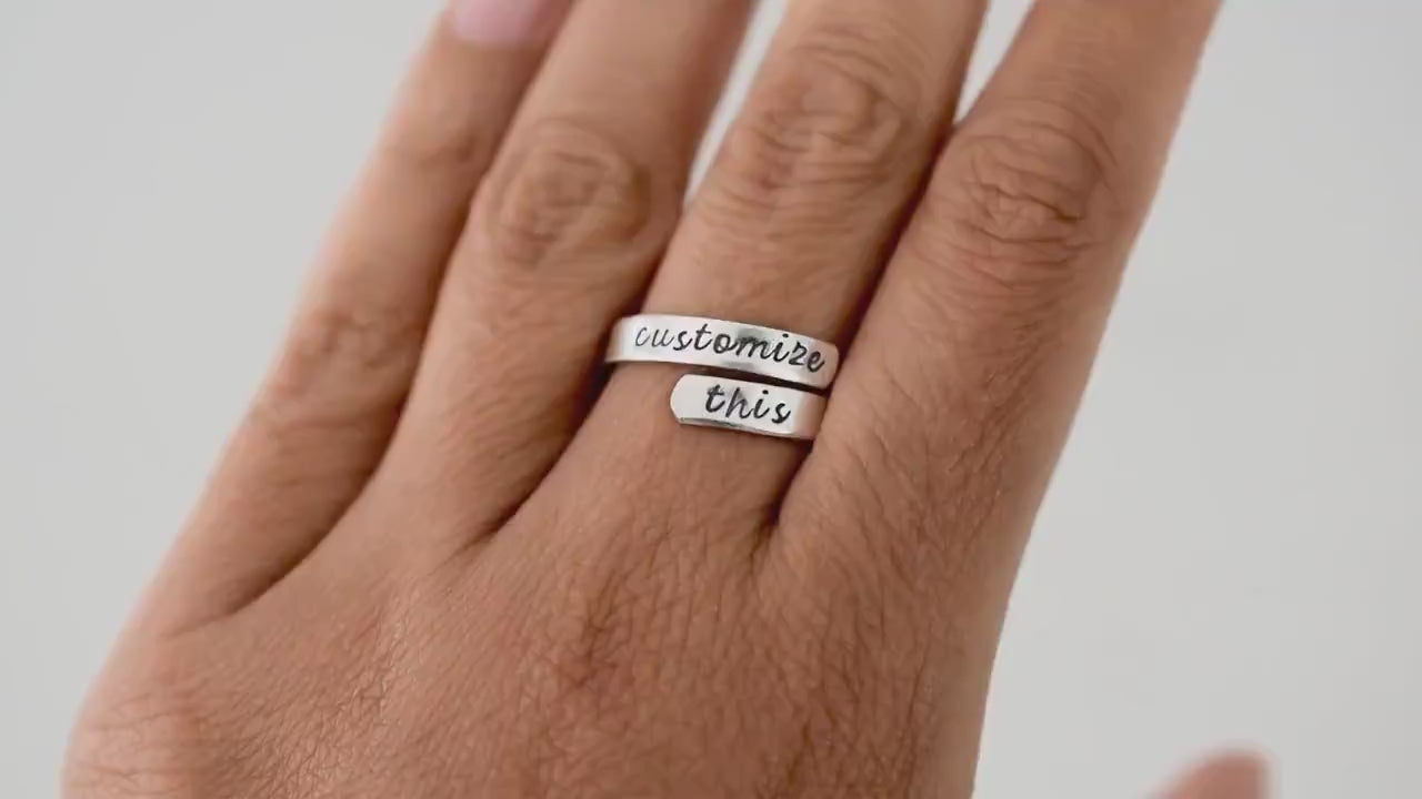 Personalized Wrap Ring