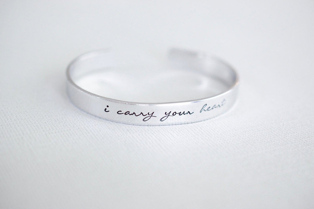 I carry your heart Cuff Bracelet 