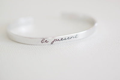 Be Present Bracelet on white background