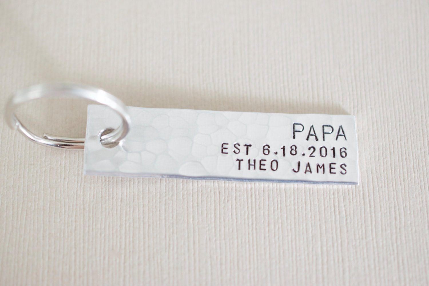 Birth Announcement Keychain 