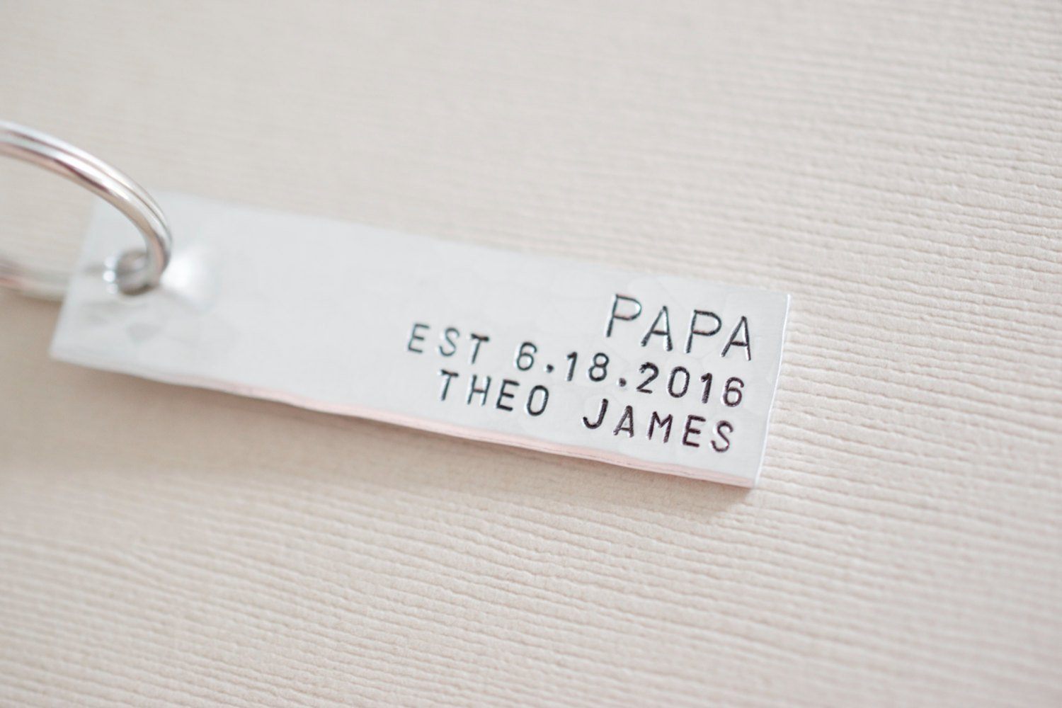 Birth Announcement Keychain 