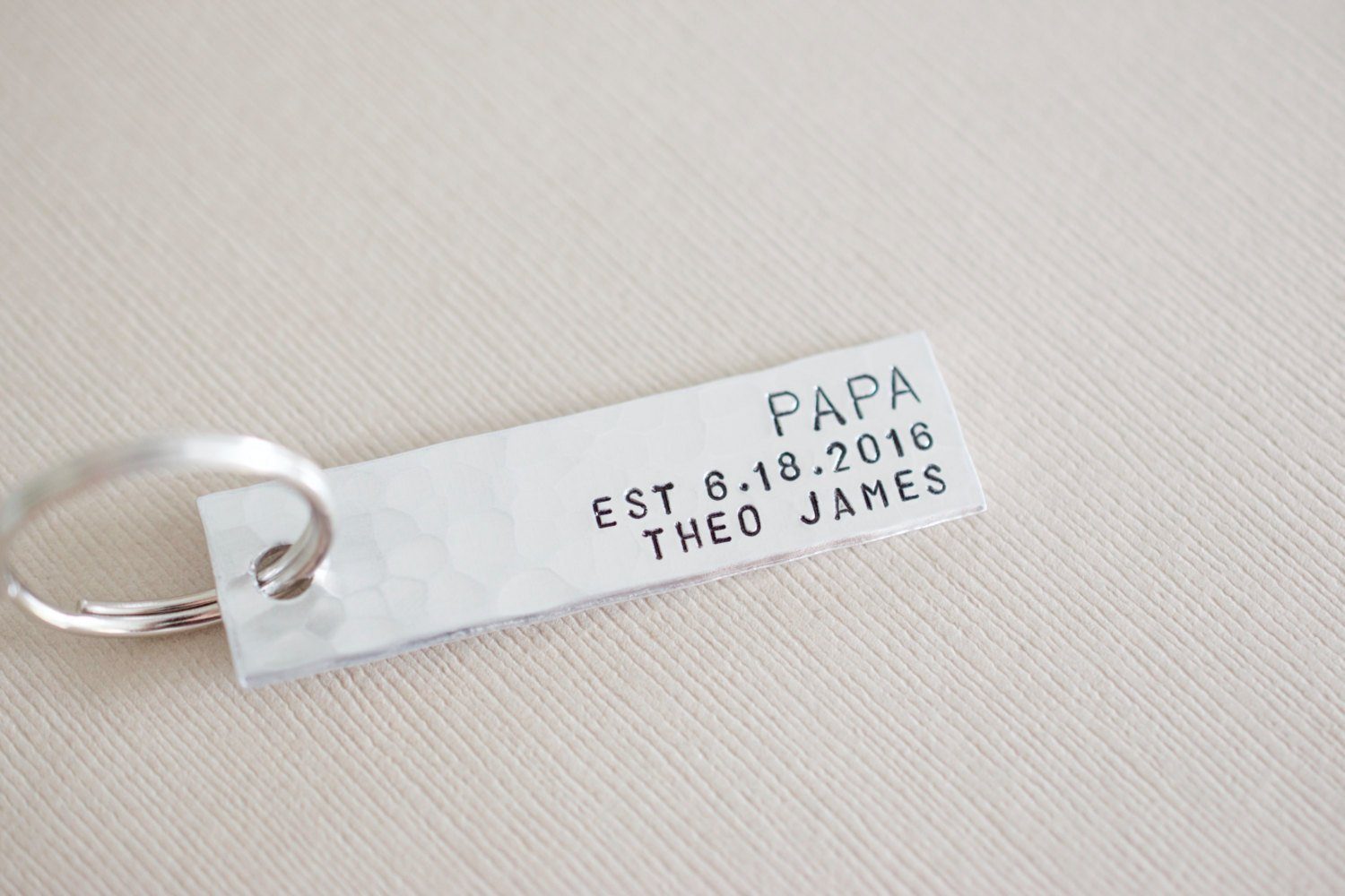 Birth Announcement Keychain 