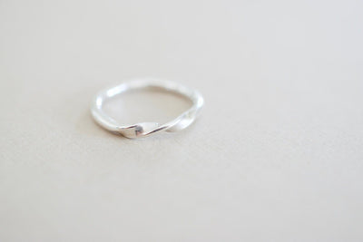 Simple Twisted Sterling Silver Ring