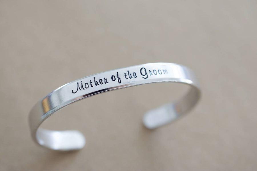 Mother of the Groom Cuff Bracelet 