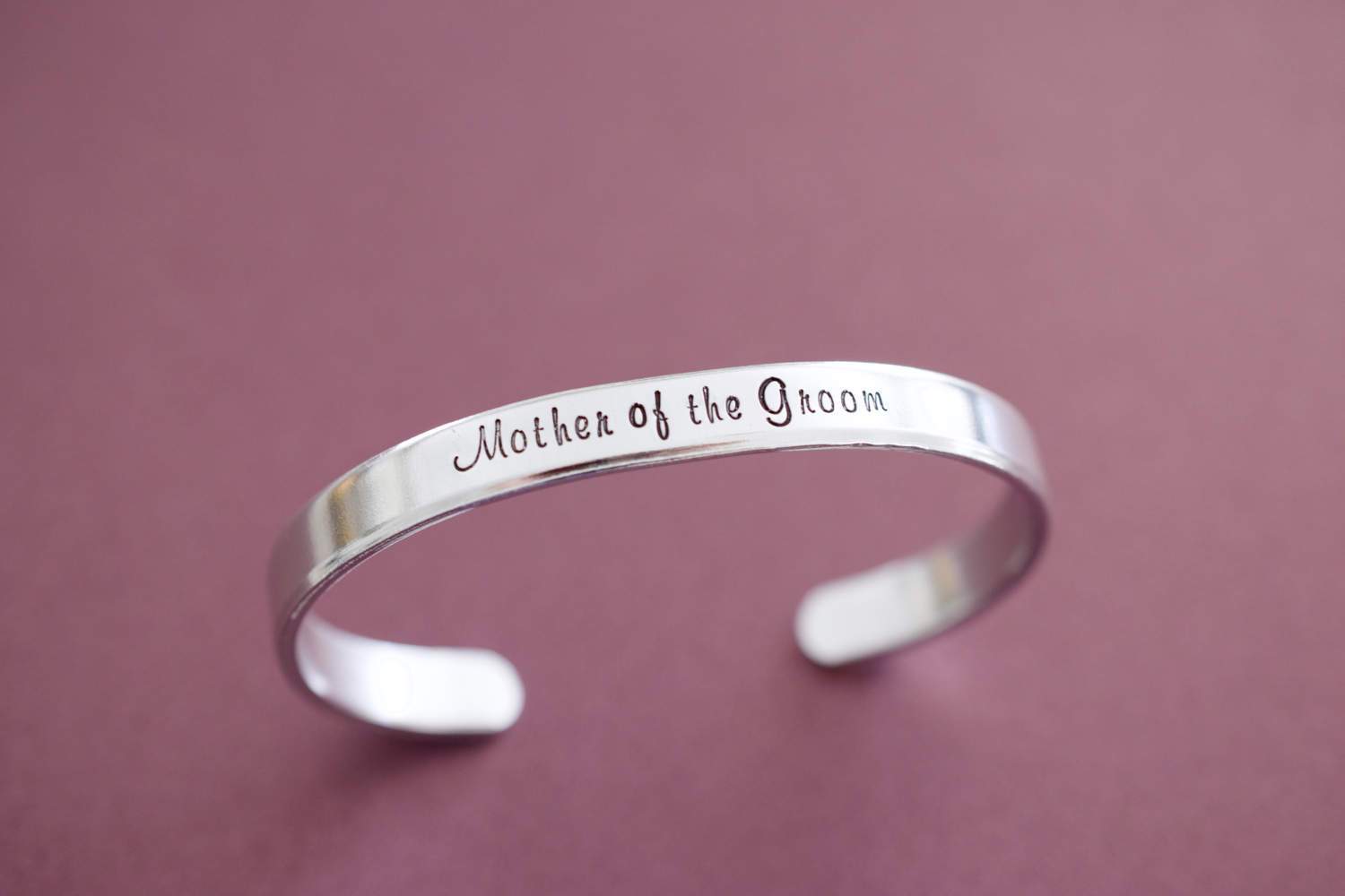 Mother of the Groom Cuff Bracelet 