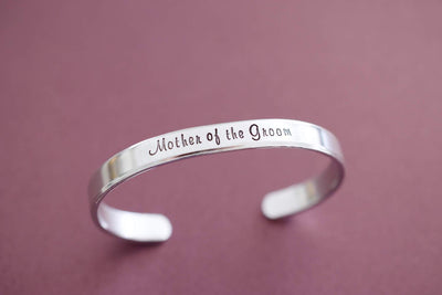 Mother of the Groom Cuff Bracelet