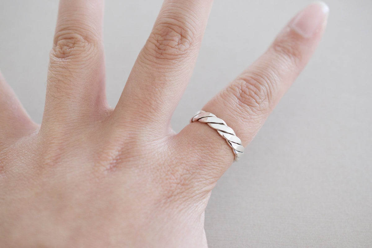 Twisted Sterling Ring 