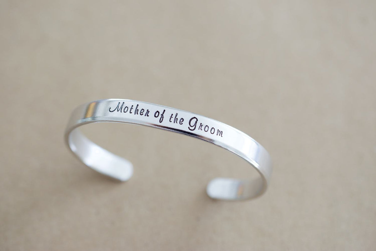 Mother of the Groom Cuff Bracelet 