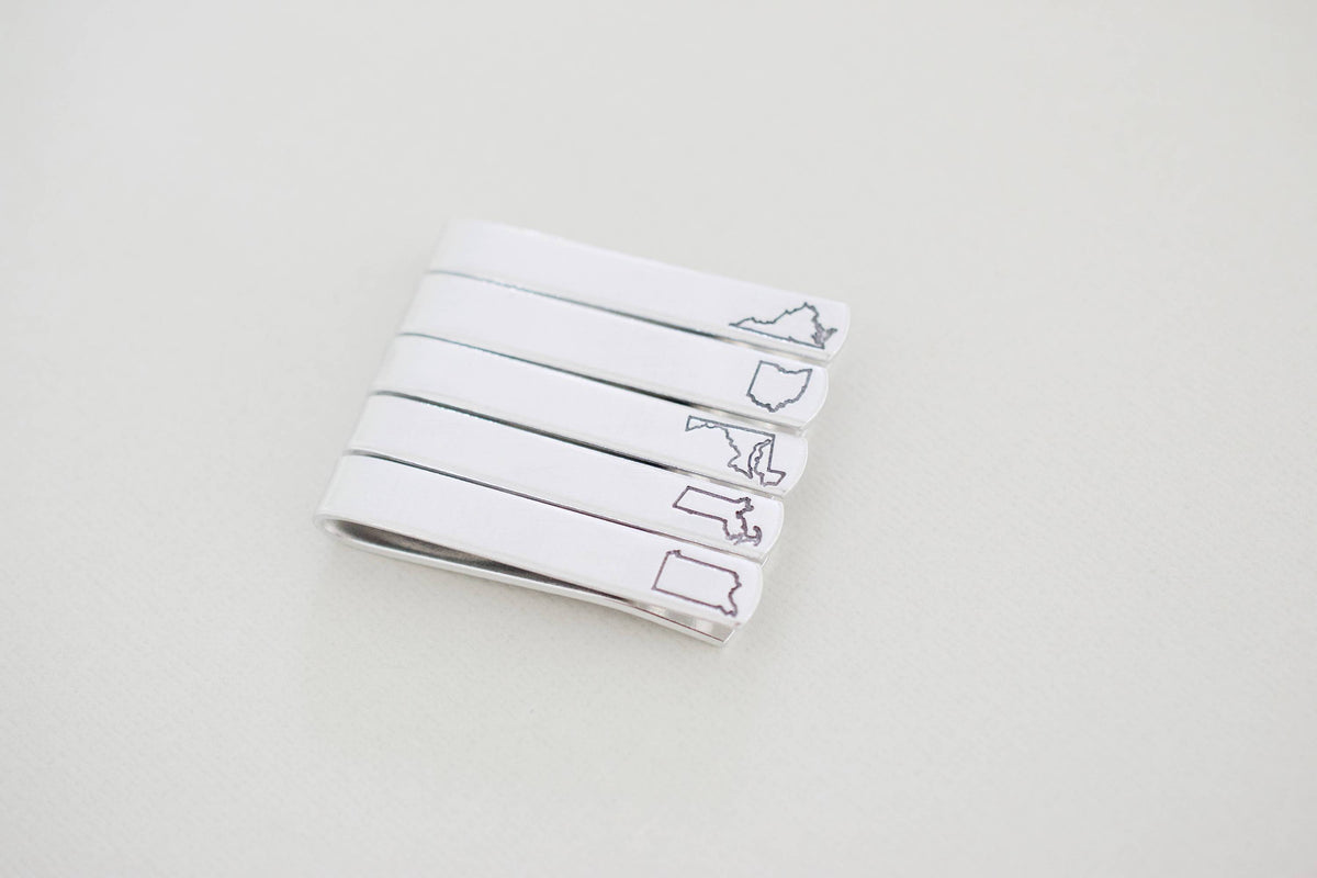 Custom State Tie Bar 