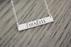 Fearless Bar Necklace, wide view