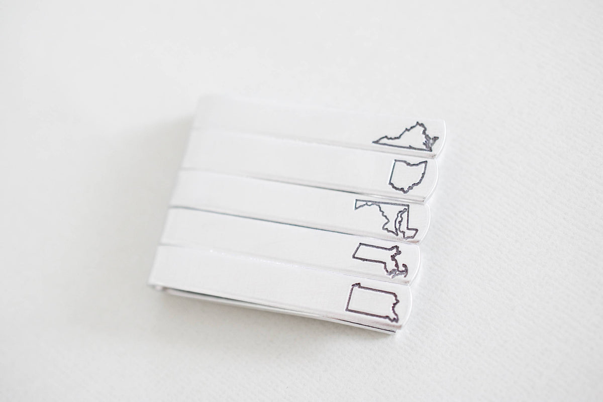 Custom State Tie Bar 