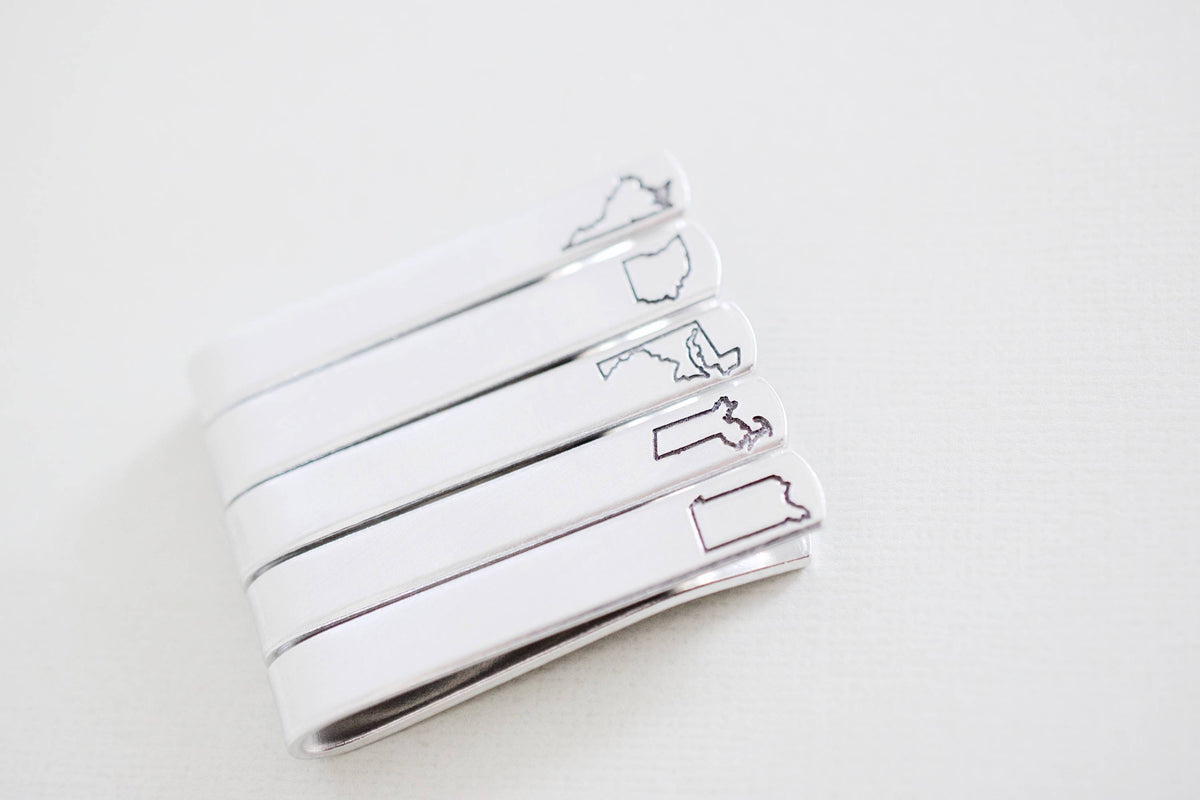 Custom State Tie Bar 