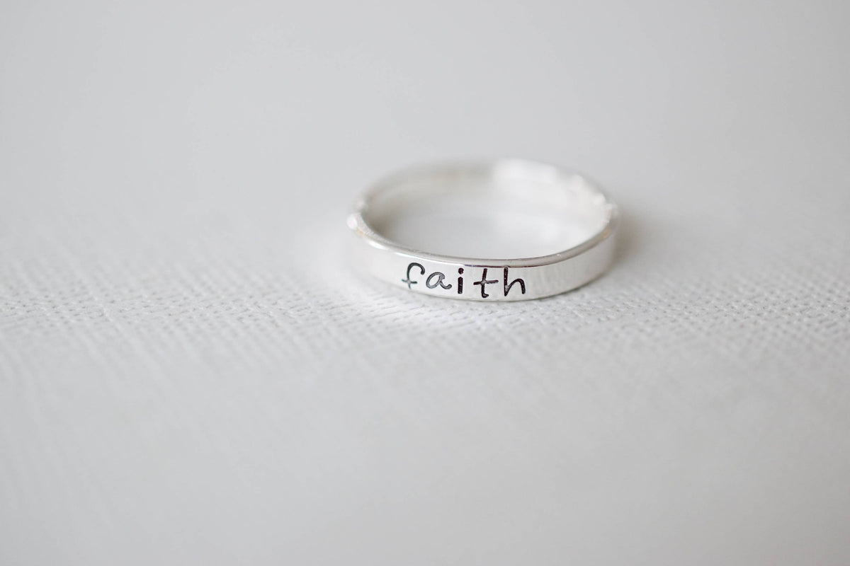 Faith Ring | Hand Stamped Ring