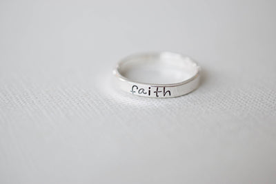 Faith Ring | Hand Stamped Ring
