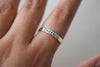 Faith Ring | Hand Stamped Ring, On Finger