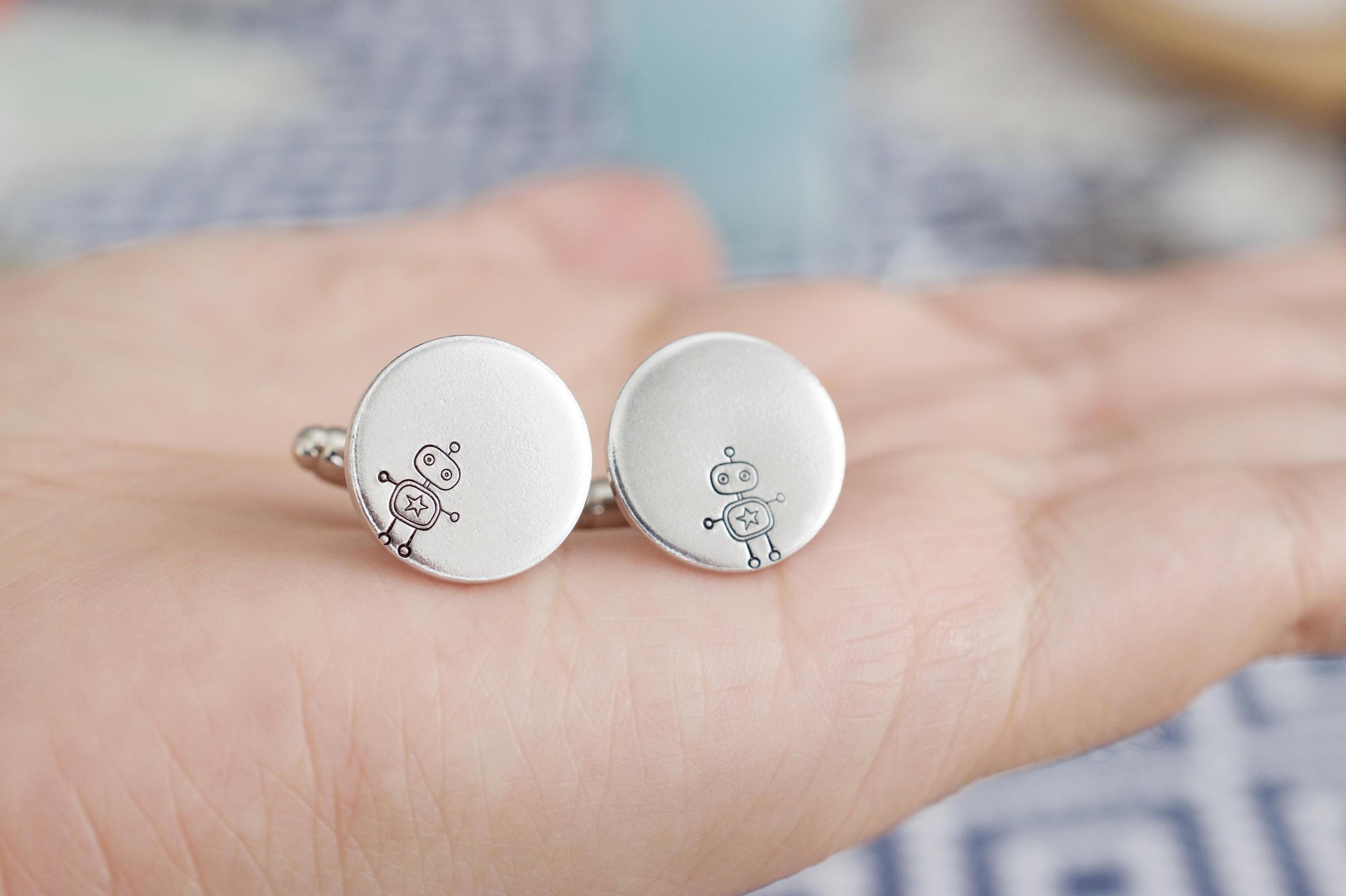 Robot Cufflinks 