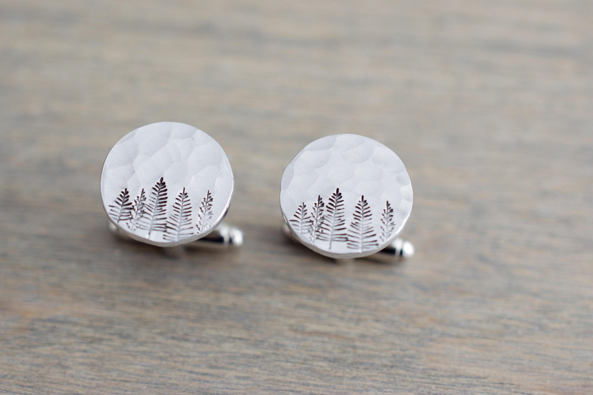 Forest Cufflinks, view from above 