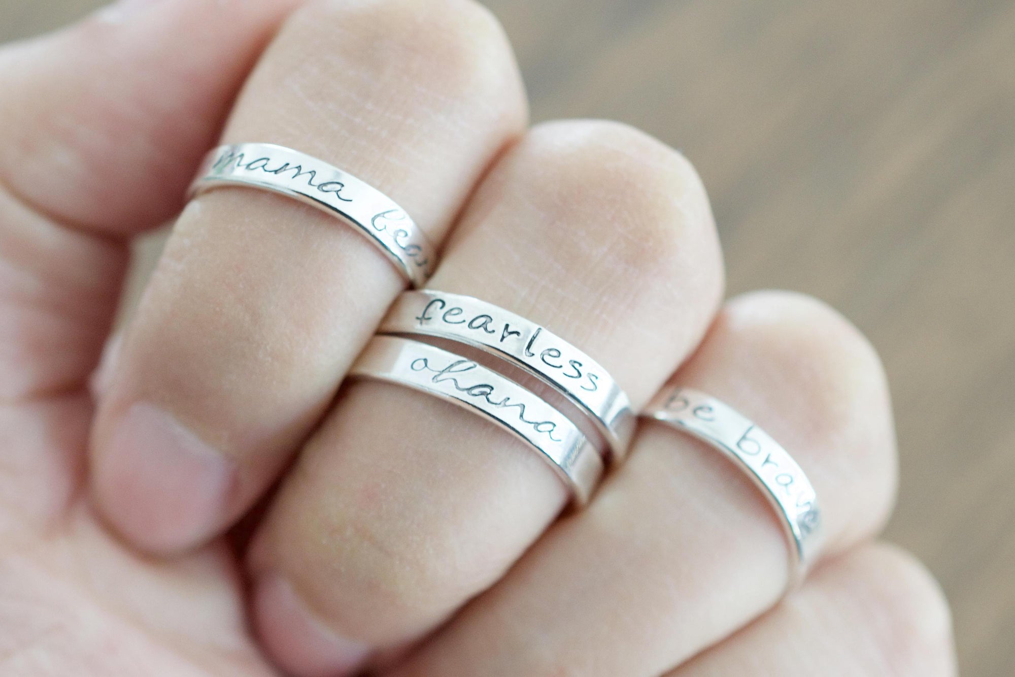 Custom hot sale stamped rings