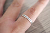 Bride Hand Stamped Ring, on finger