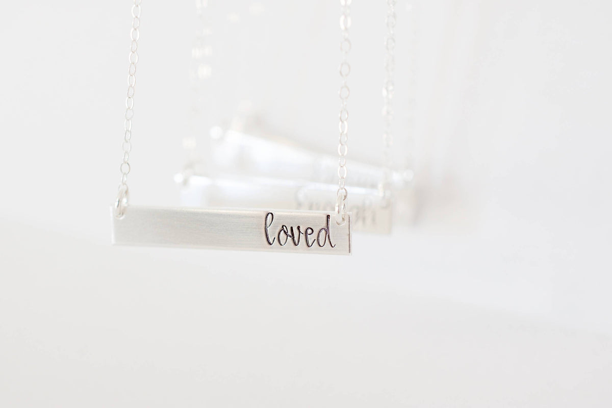 Loved Bar Necklace 