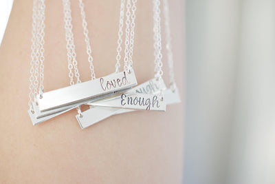 Faith Necklace | Hand Stamped Necklace, Multiple Necklaces