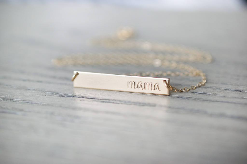 Mama Bar Necklace 
